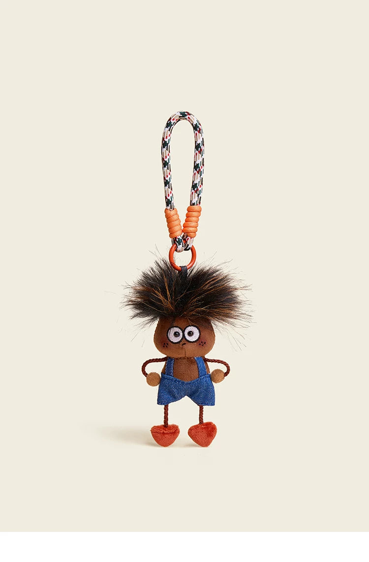 HAVEROSE Fuzzy Plush Keychain Bag Charm