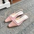 Lidaren Produced Pointed-Toe Low-Heel Mule