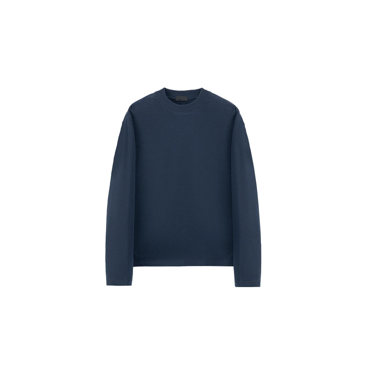 PLUS NO LOGO Brushed Cotton Cropped Long-Sleeve Tee