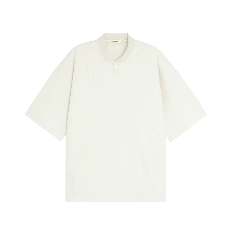 BODYDREAM Quick-Dry Waffle Knit Drop-Shoulder Baseball Tee