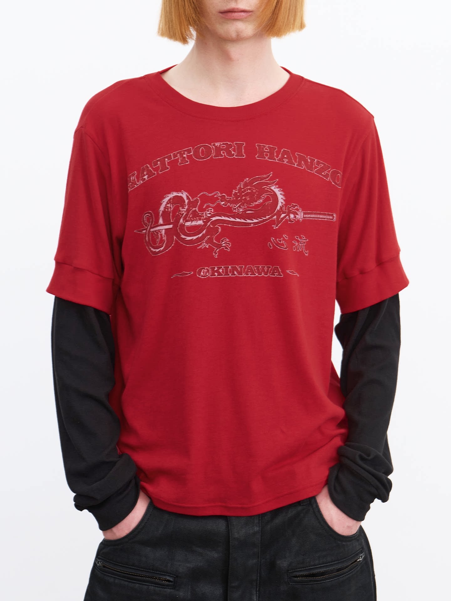 JCAESAR Flow State High-Twist Cotton Spandex Long-Sleeve Tee