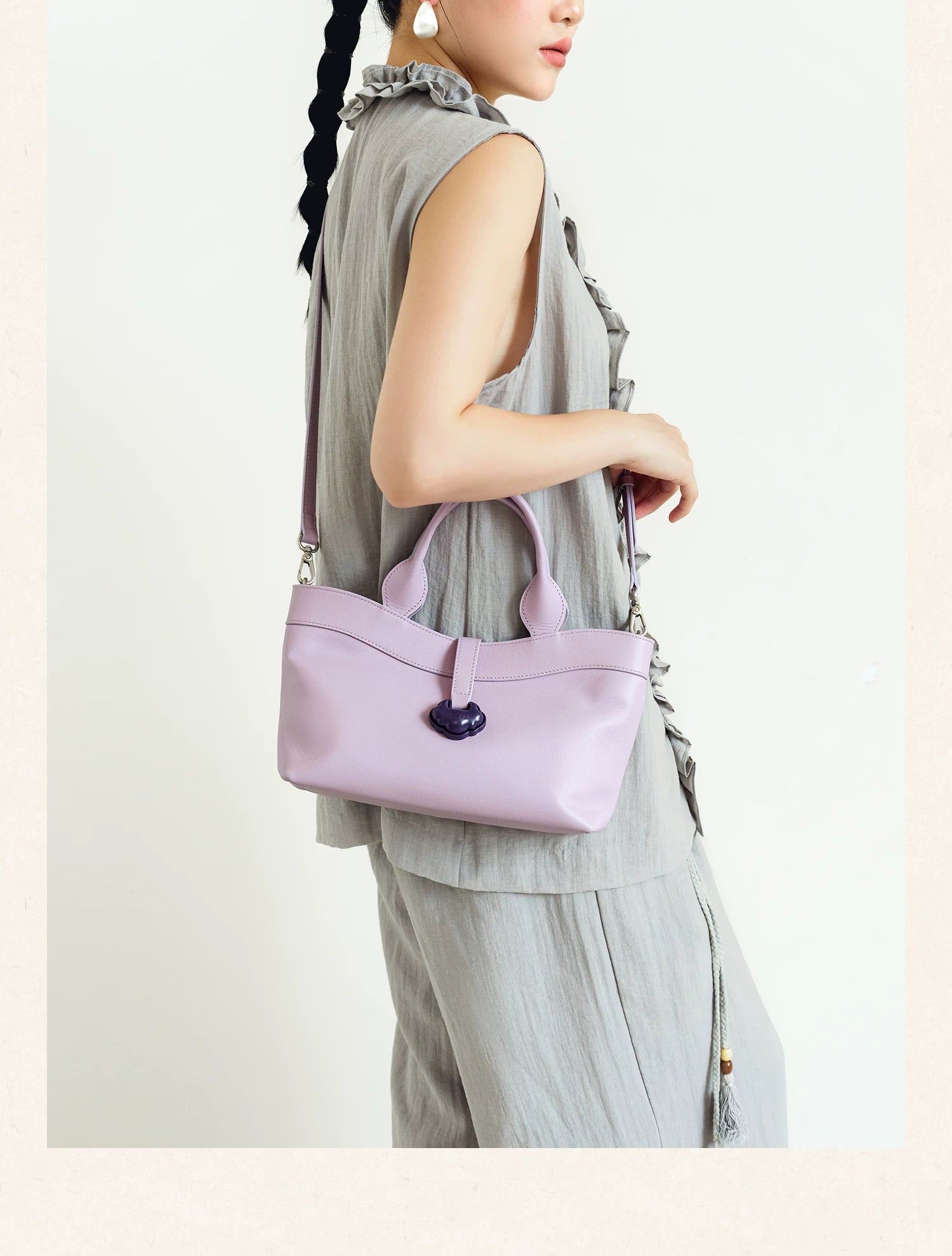 LOSEA Leather Tote Bag - Top-Layer Cowhide