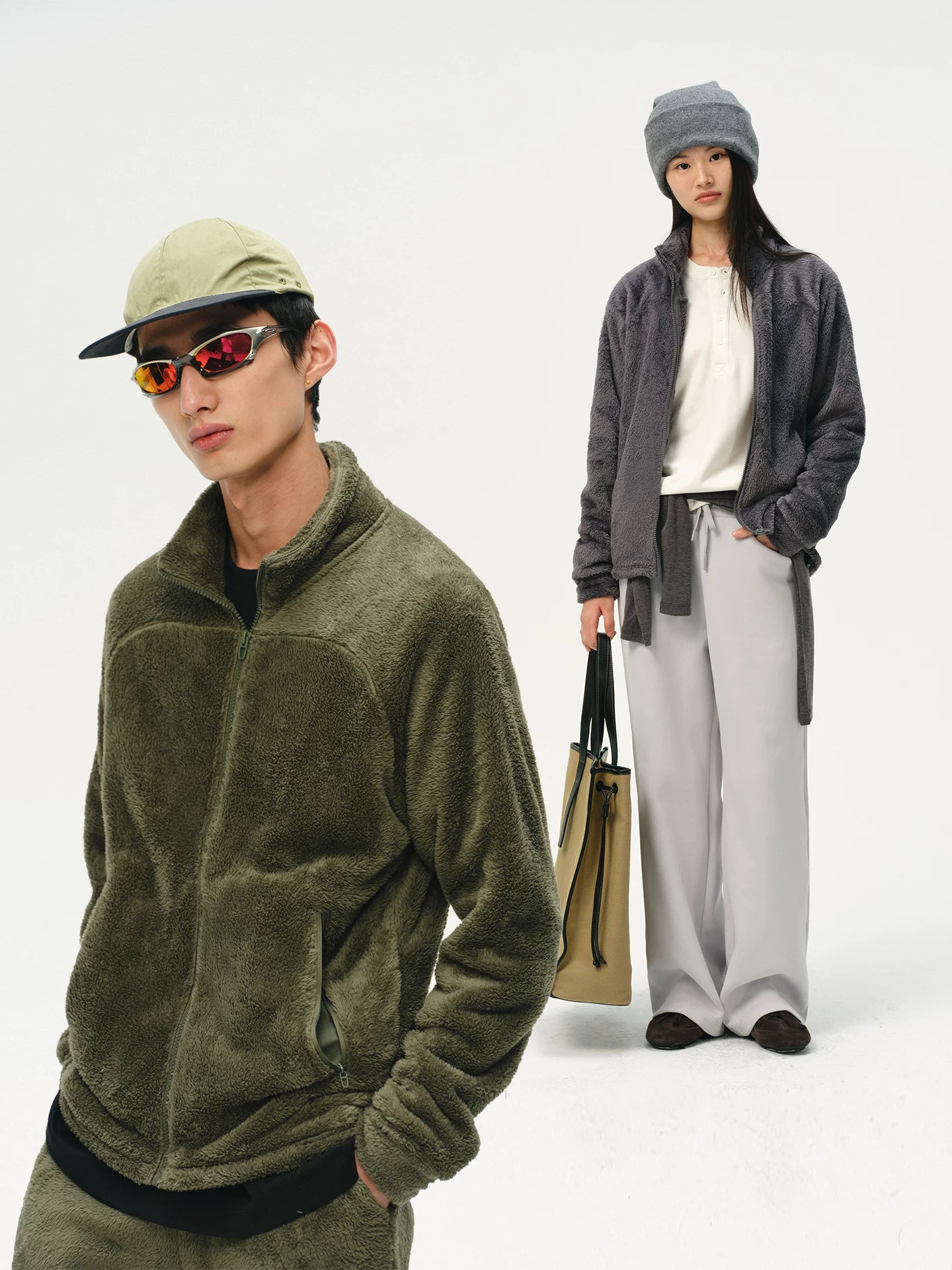 No Logo Heattech Zipper Fleece Jacket