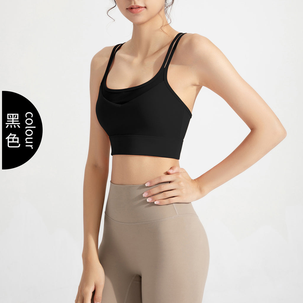 Athena Lulu Naked Sense Gathering Beautiful Back Traceless Cross Vest