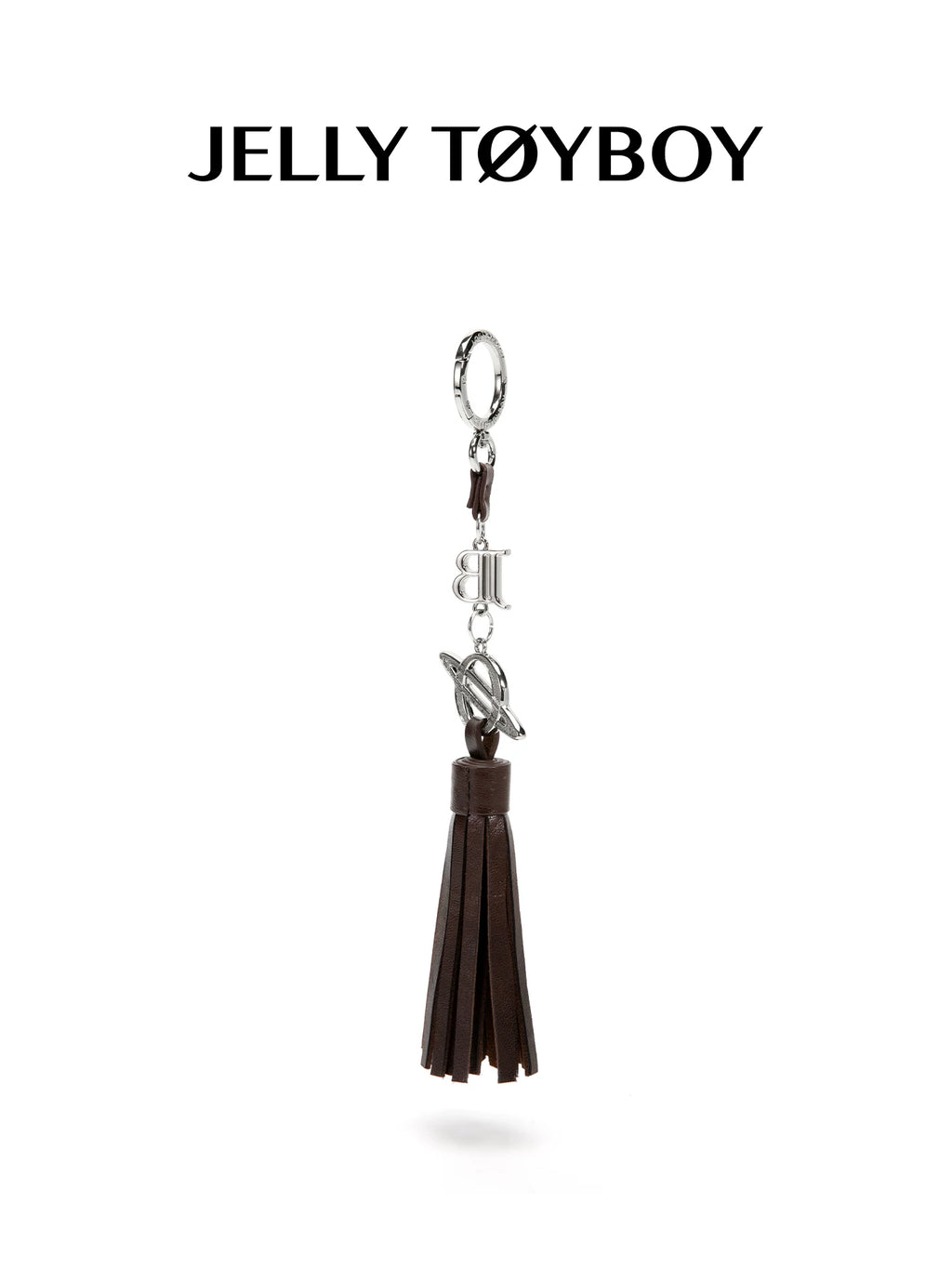 JELLY TOYBOY Pink Faux Leather Tassel Charm Bag Accessory