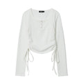 Nariele American U-neck Niche Drawstring Hottie Top