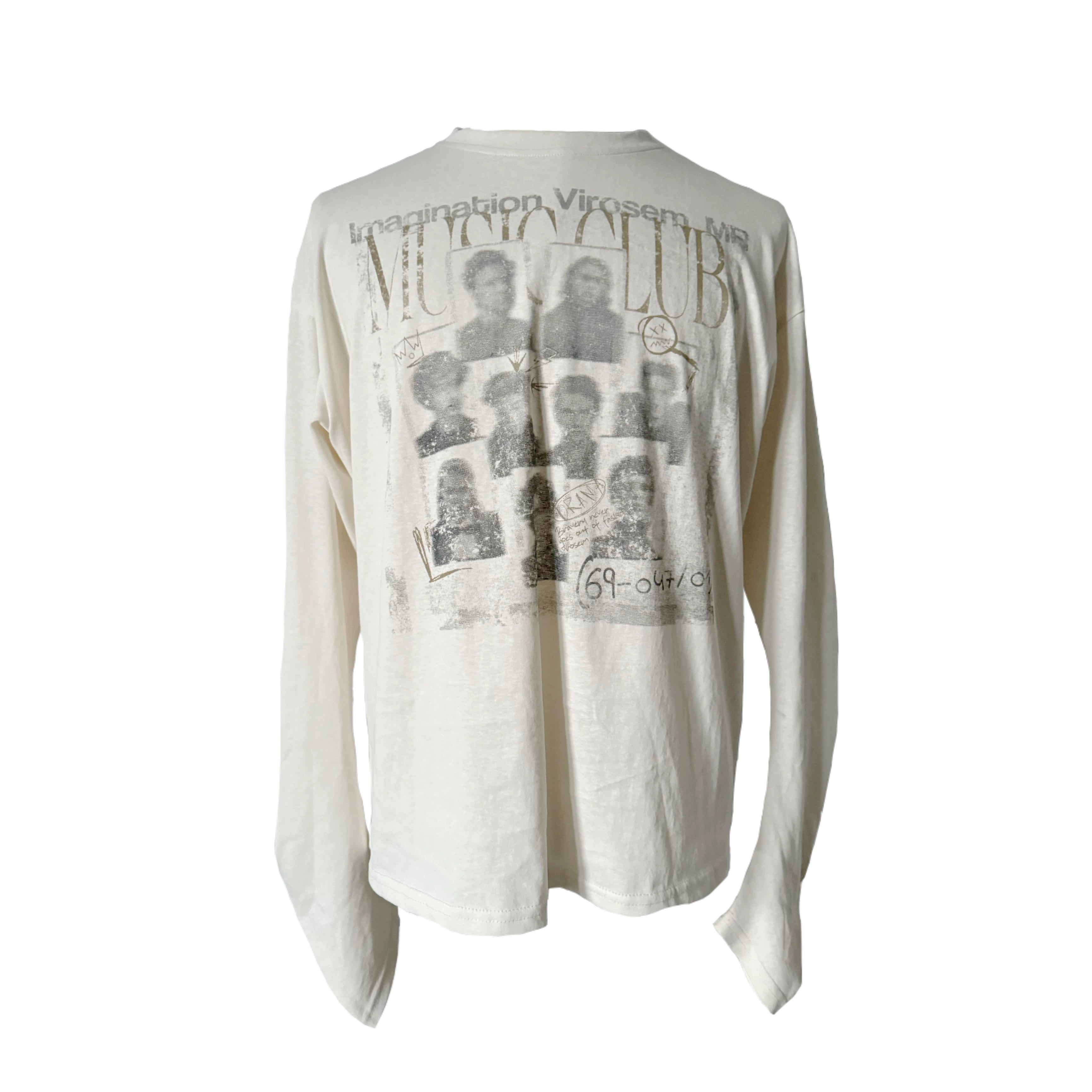 URRRGE Vintage Niche Rock Portrait Print Long Sleeve