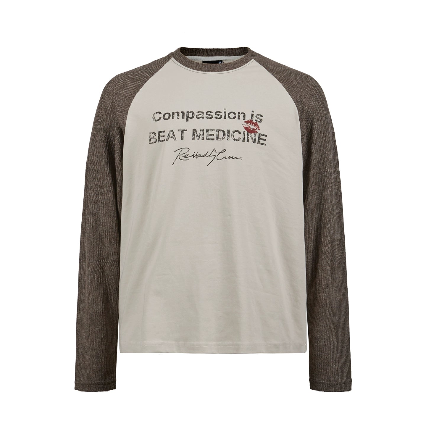 Remedy Letters Old Contrasting Color Shoulder Sleeves Long Sleeves