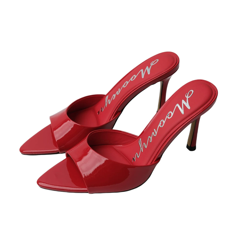 Mooreyu Open-Toe Stiletto Heel Sandal