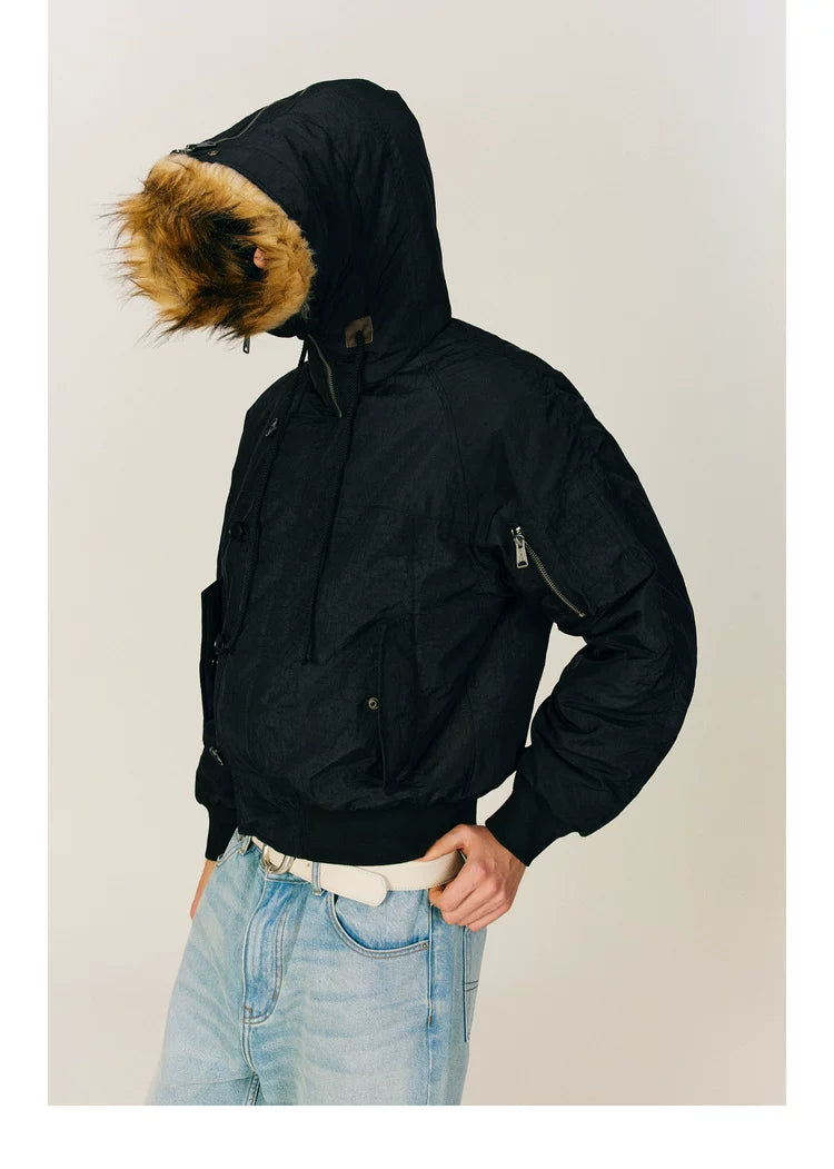 NONRADICAL (NR) Vintage Parker Hooded (Three Wearing Forms) Padded Jacket Jacket Men