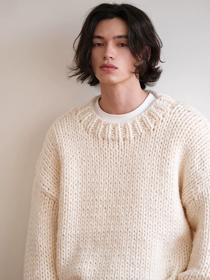 CARPEM Thick Needle Loose Lazy Sweater