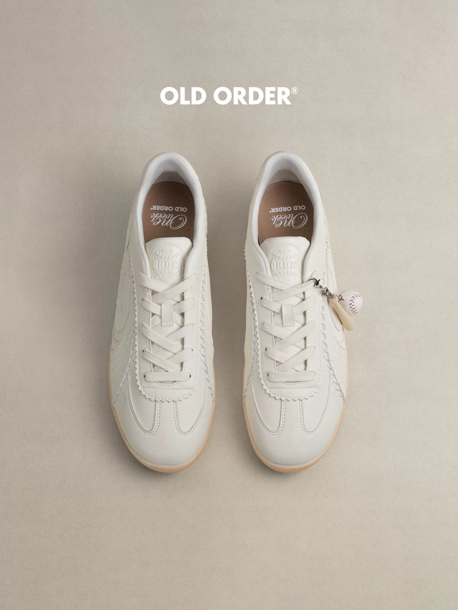 OLD ORDER Leather Lace-Up Retro Trainer