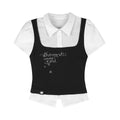 SagiDolls Girl Spirit Dark Sweet Knit Two-in-One Top