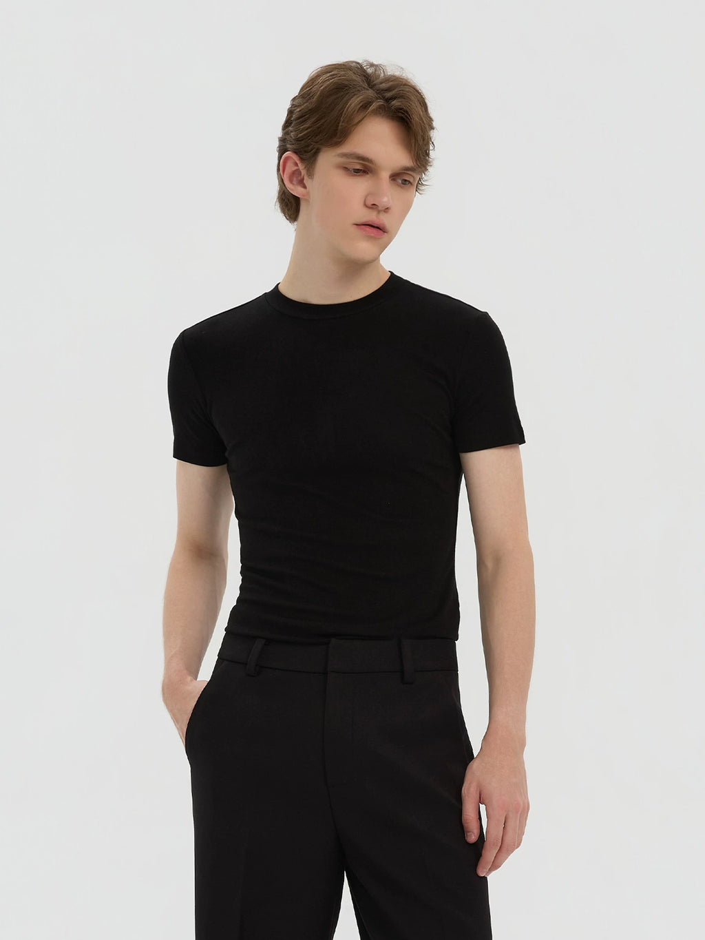 Azure Lisseur Slim Fit Breathable Wool-Blend Tee