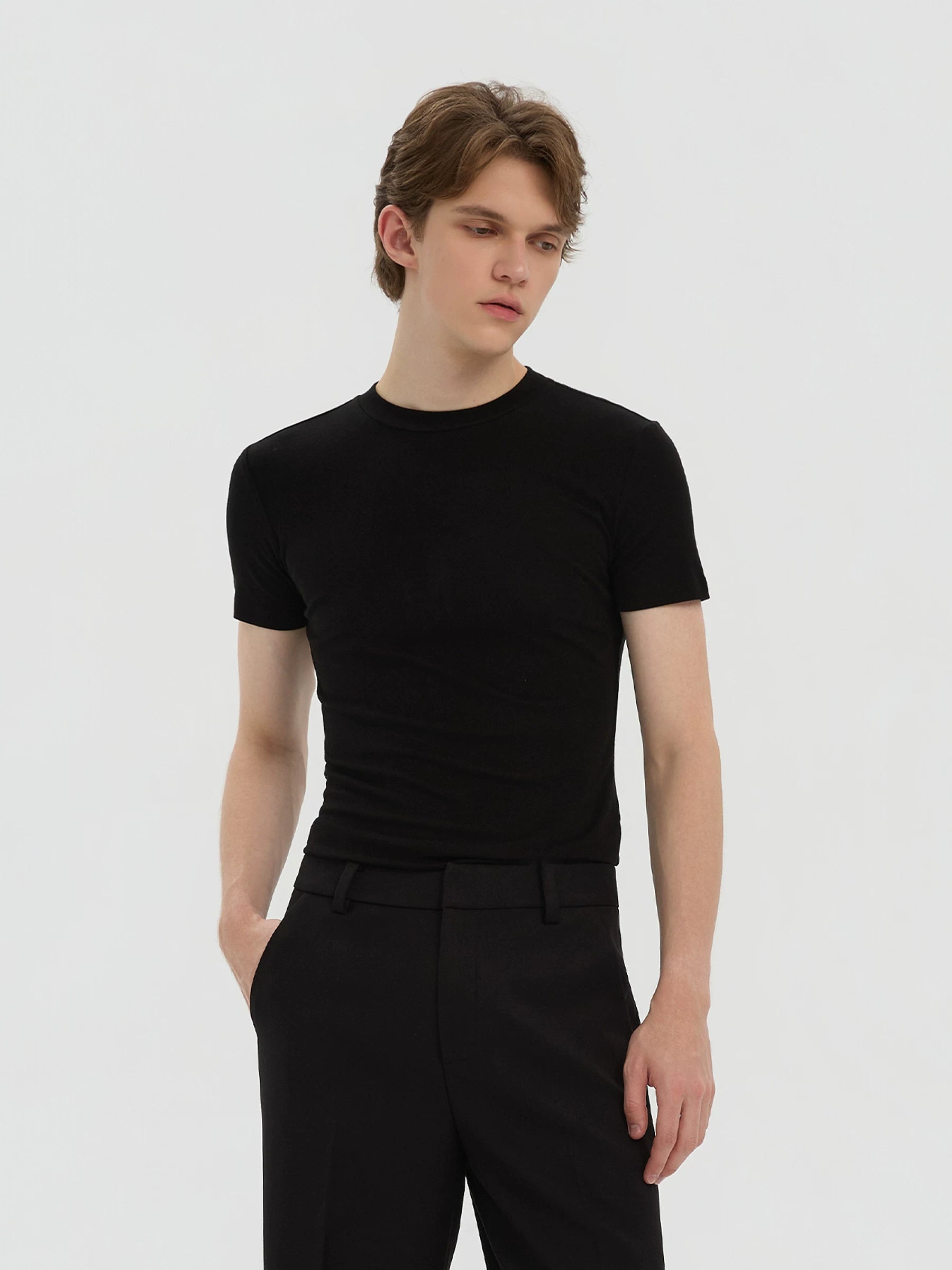 Azure Lisseur Slim Fit Breathable Wool-Blend Tee