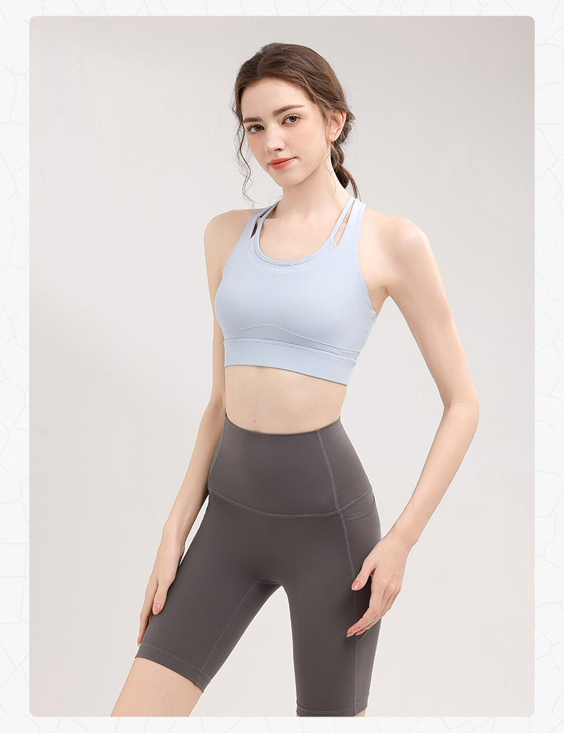TIANQINGSE Hollow Fake Two-piece Bra Vest