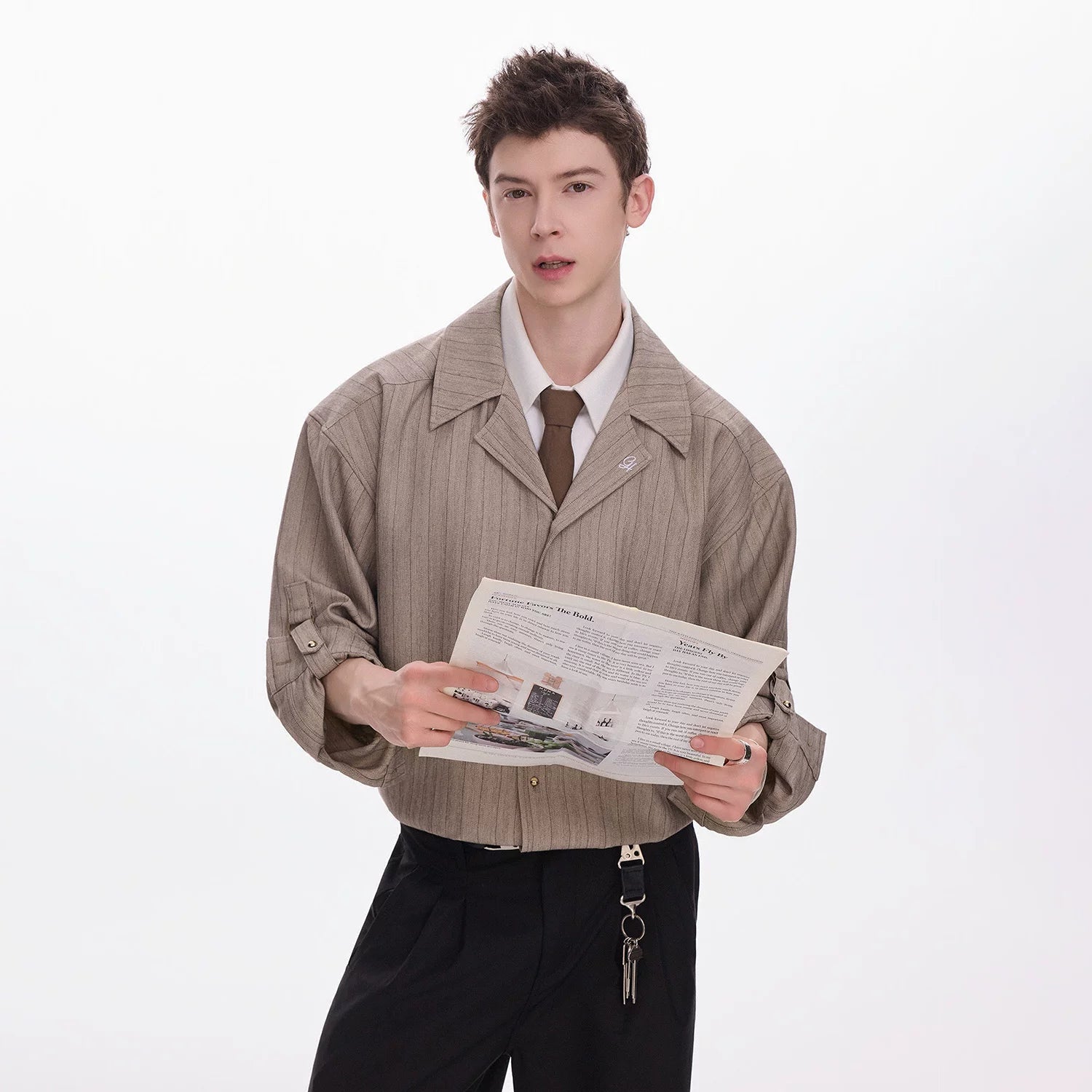 CHOR Premium Striped Fake Two Shirt