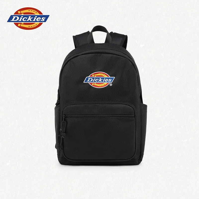 Dickies Blue Faux Leather Zip-Top Backpack