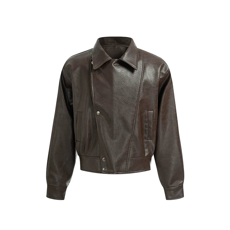DM Tenacious Deconstructed Lapel Leather Jacket
