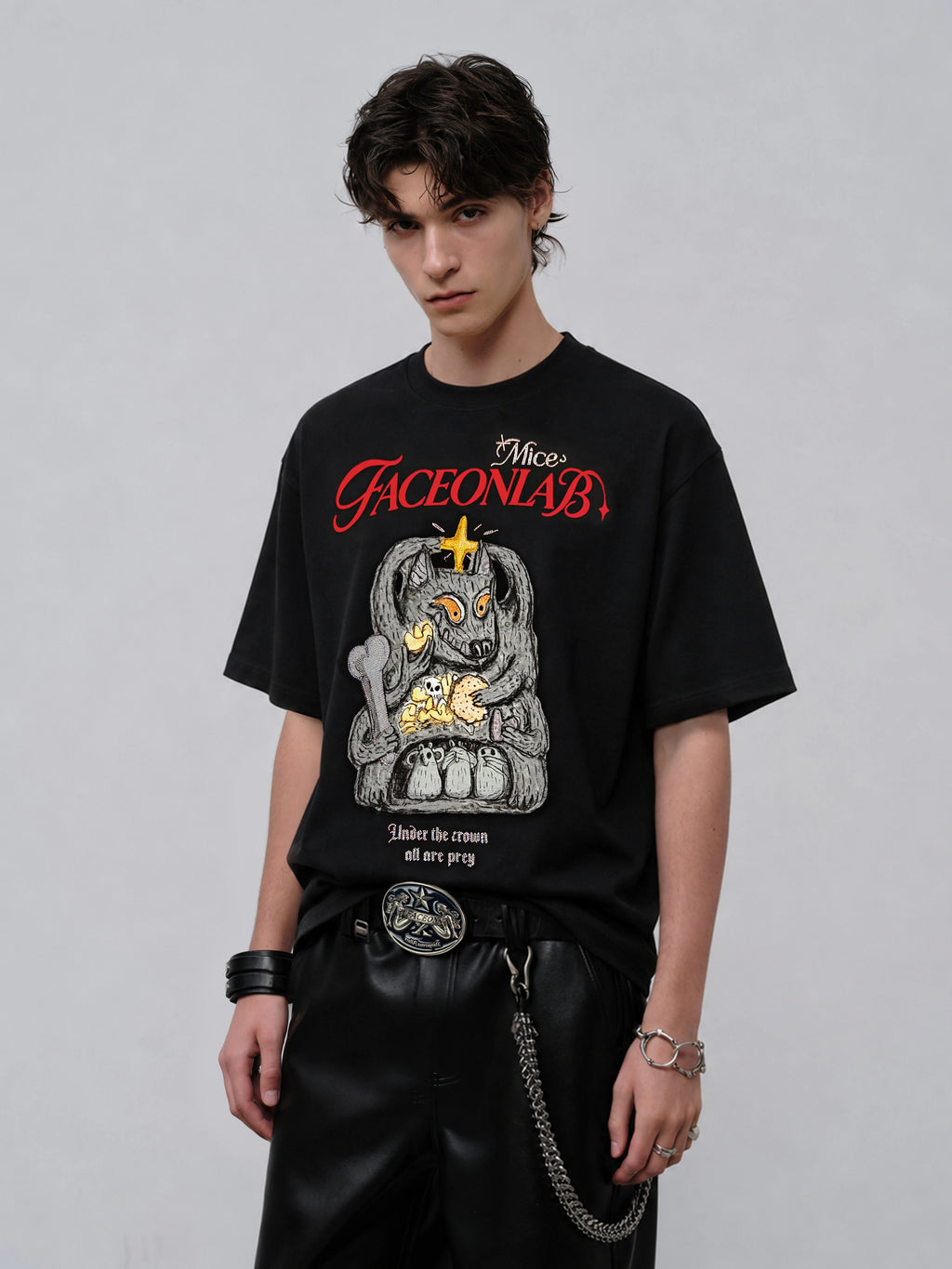 FACEON LAB LAB Ukiyo-e 260g Breathable Loose Tee