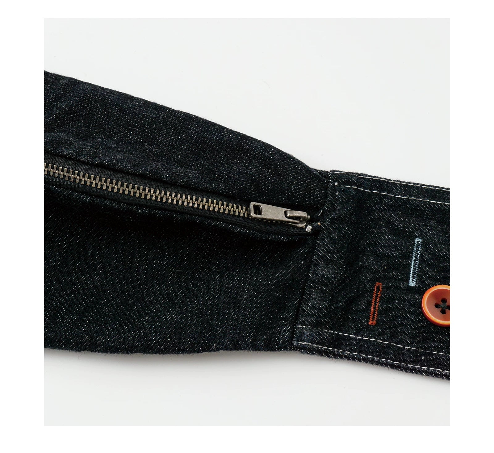 Oinimi Fun Buttonhole Embroidered Denim Fanny Pack
