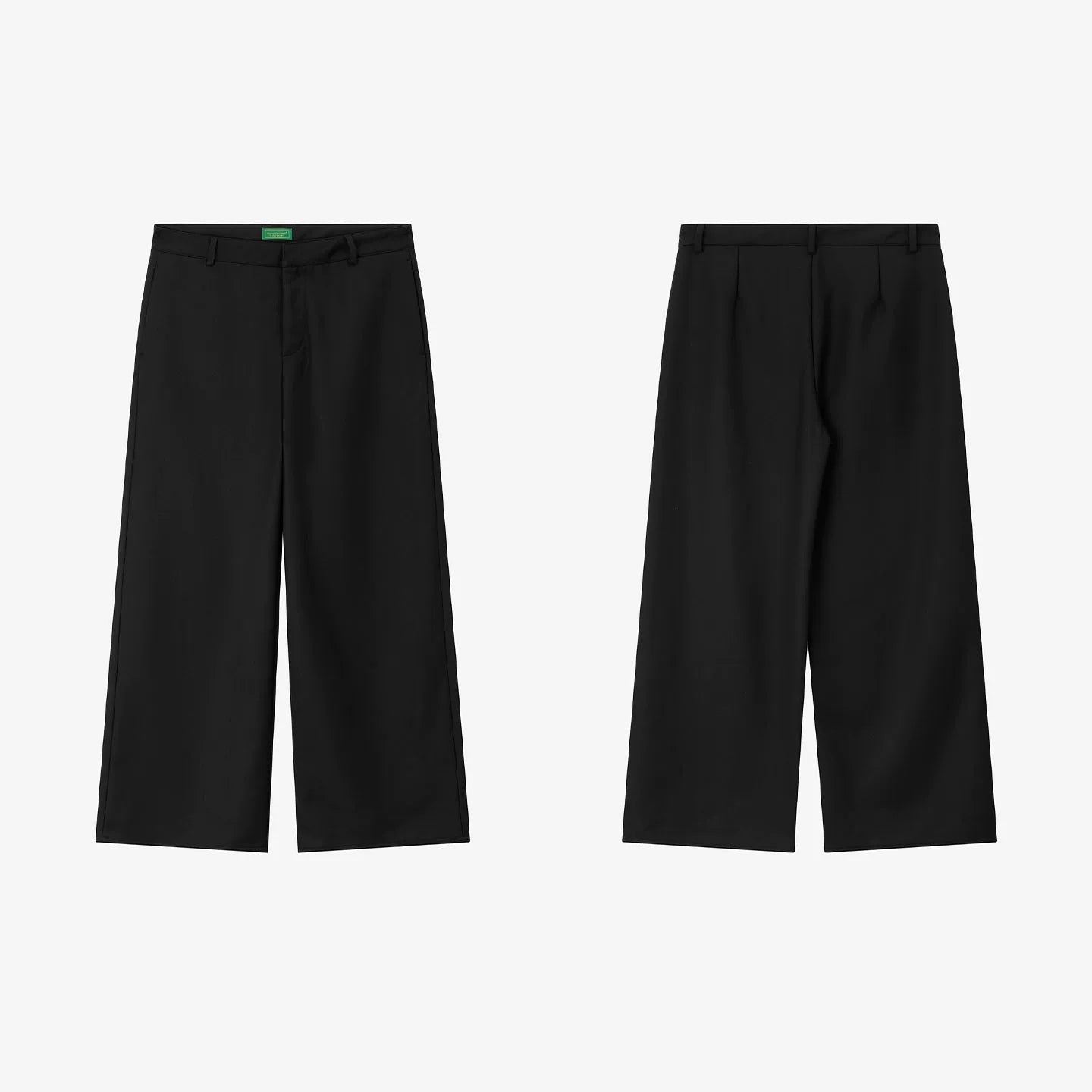 NO LOGO 600g Structured Straight-Leg Trousers