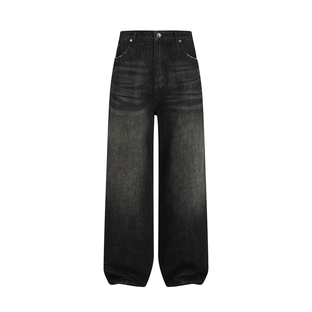 DIMC Retro Loose Wide-leg Straight Casual Trousers