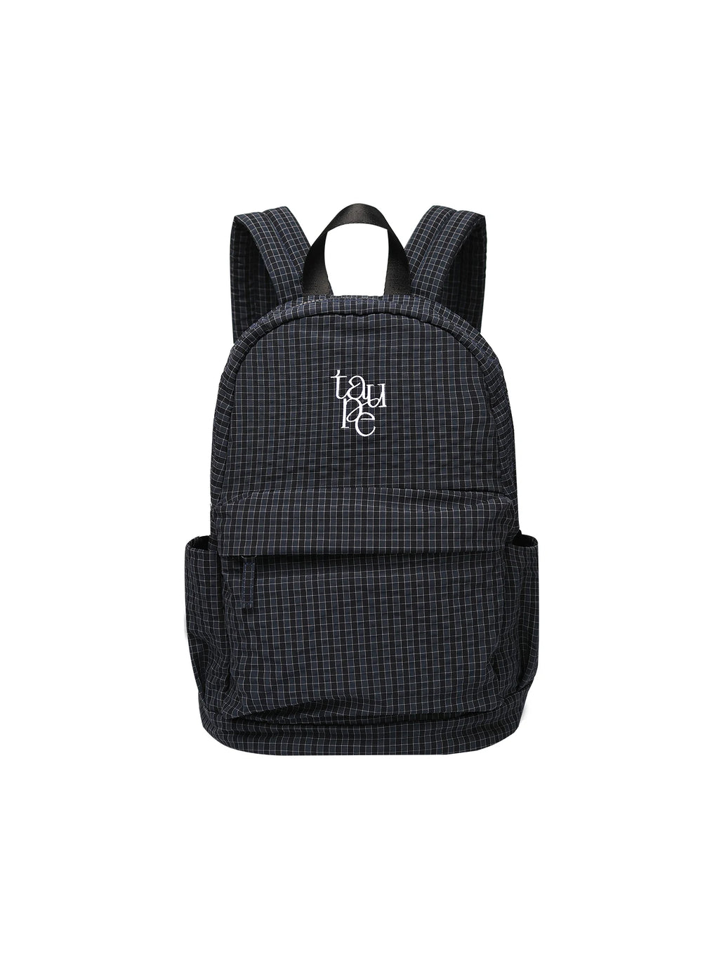 Unique blue Embroidered Canvas Zip-Top Backpack
