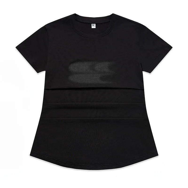 Crying Center Three-Color Gradient Cool-Touch Fitted Tee