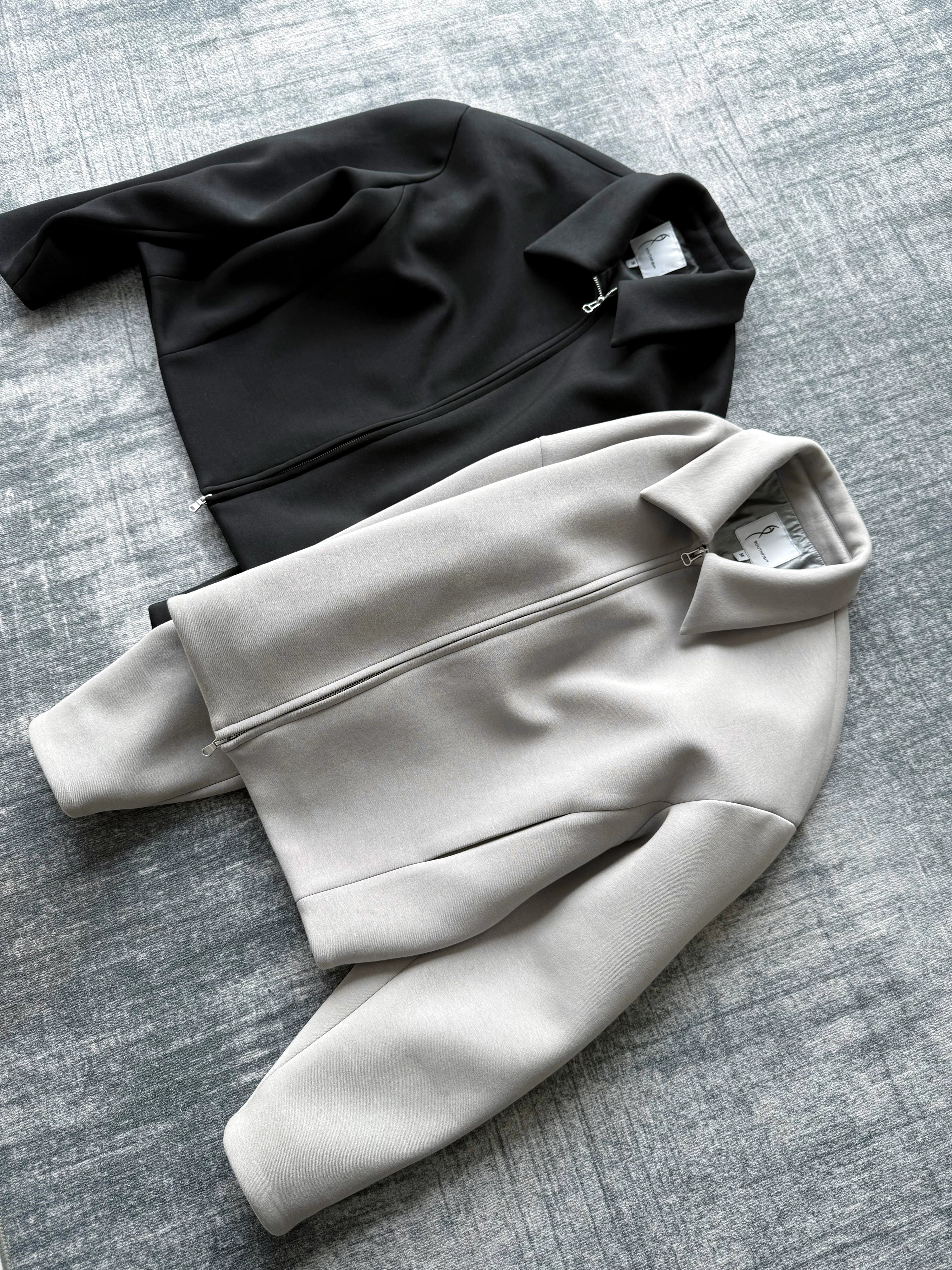 SOUTHFISH executive minimalist boxy shoulder cardigan jacket