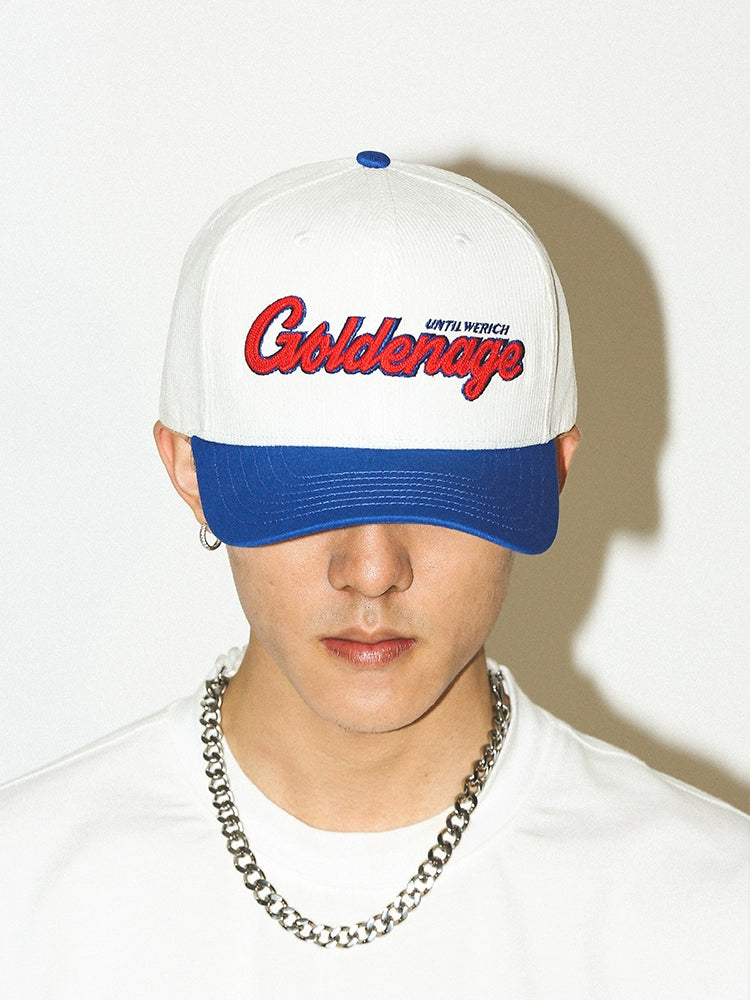 UNTILWERICH Corduroy Embroidered Three-dimensional Versatile Hat