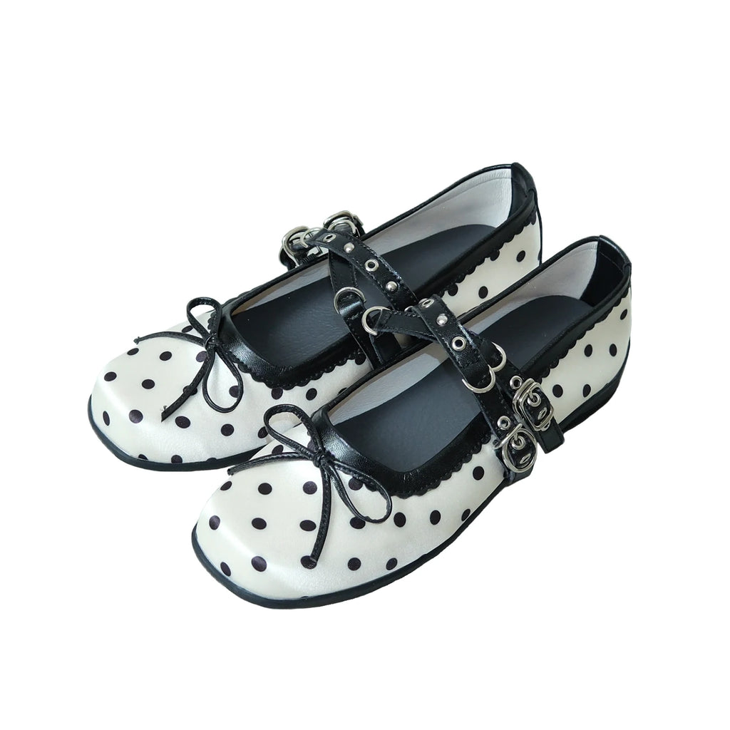 Mooreyu Satin Bow Ballet Flat