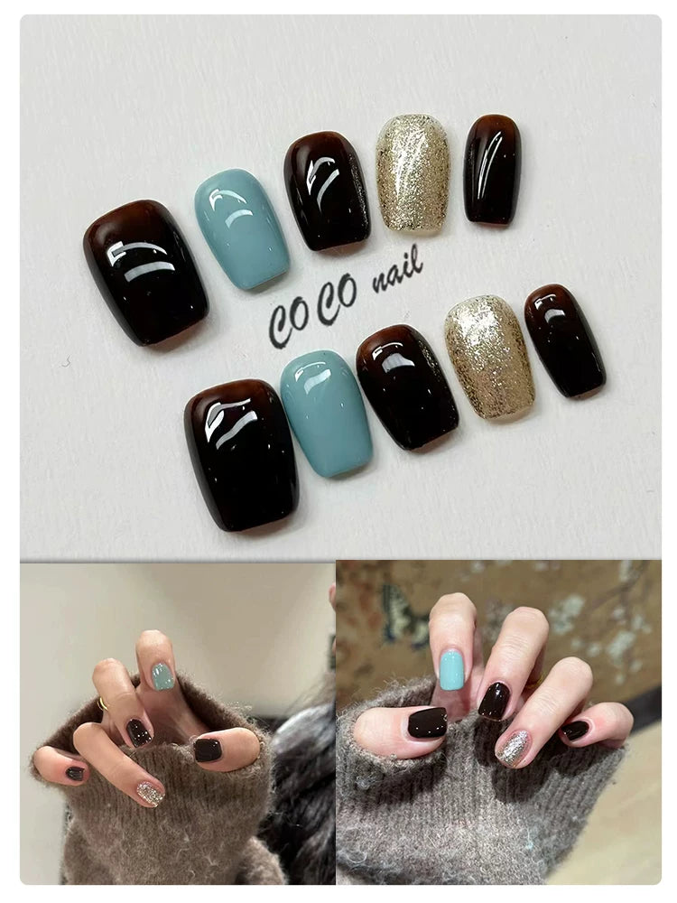 CoCo Embroidery Flower Handmade Manicure Wear Nail
