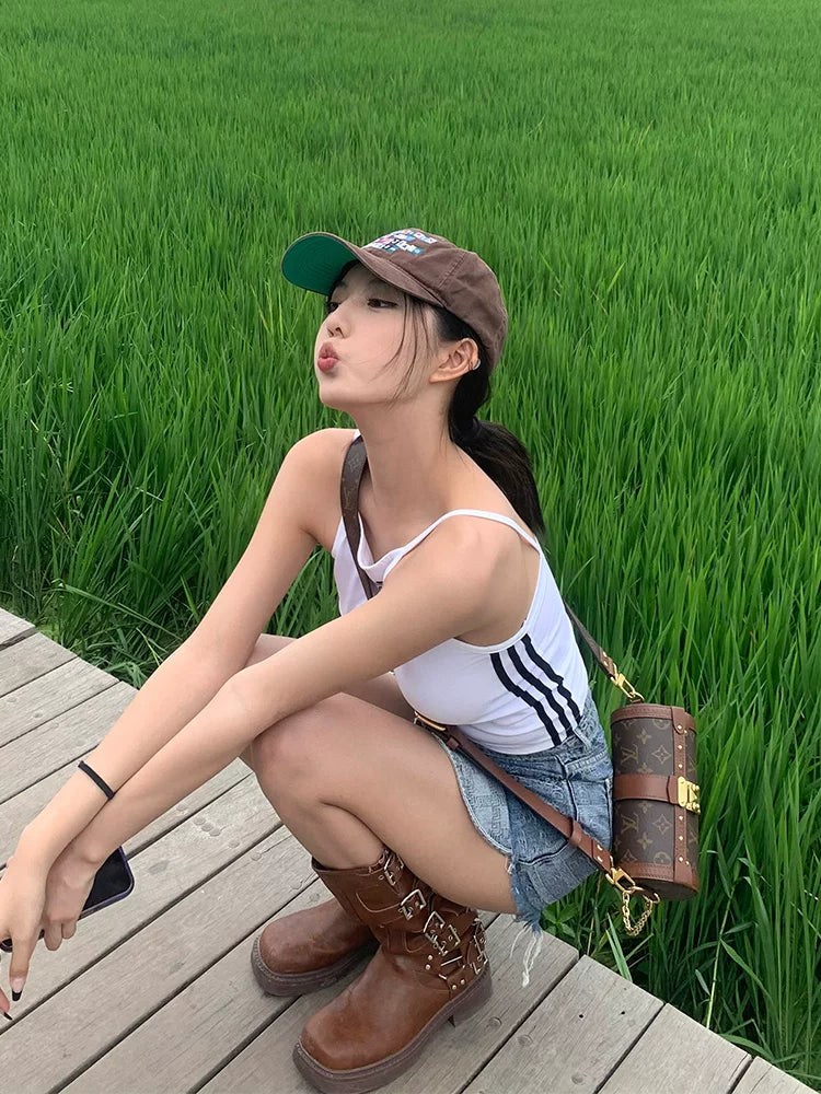 oarism Embroidered Slogan Cotton Baseball Cap