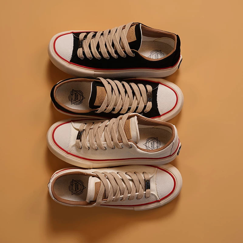 MARS GEOME Men's and Women's Same Trend Board Shoes Wide Version Canvas Shoes