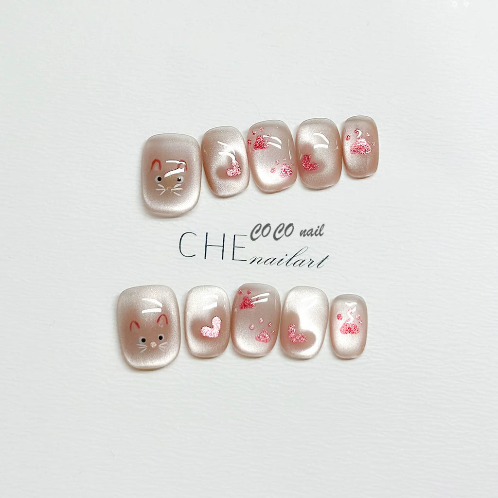 CoCo Embroidery Flower Handmade Manicure Wear Nail