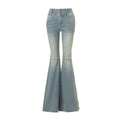 ABMY Washed Slim Fit Slim Small Flared Trousers