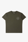 NO LOGO Strip Reflective Printed Front Shoulder Tee