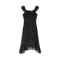 KANO Irregular Hem Polka Dot A-Line Dress