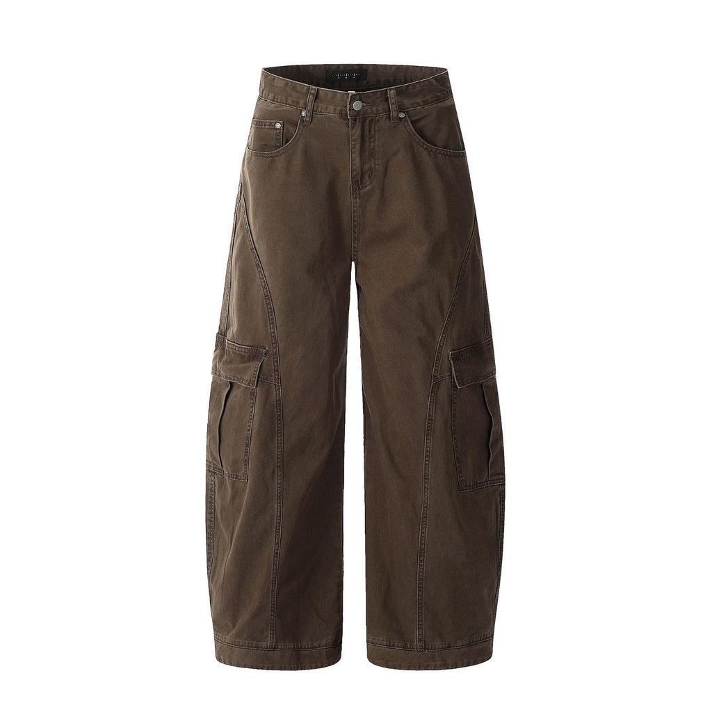 11KN Retro Loose and Thin Casual Wide-leg Trousers