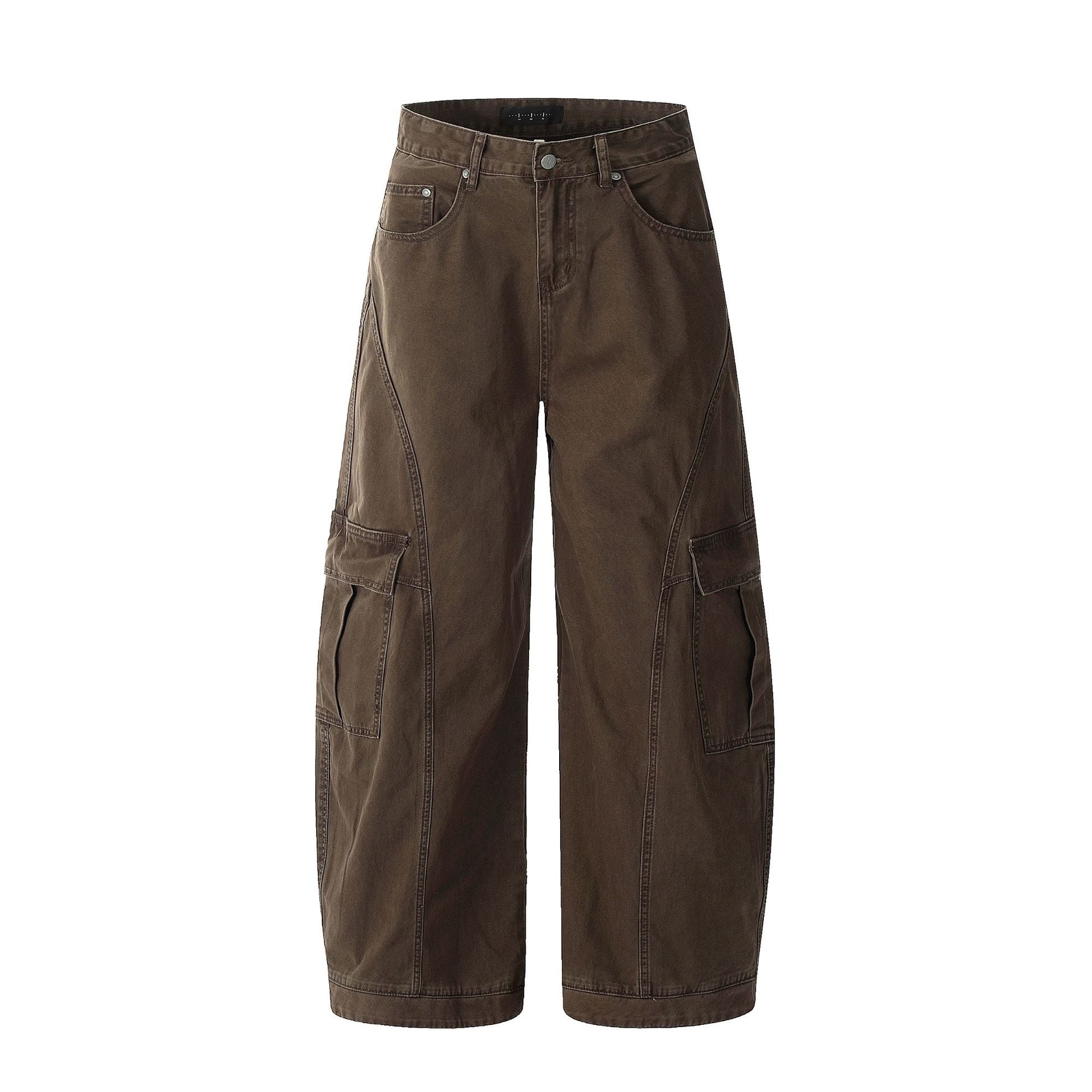 11KN Retro Loose and Thin Casual Wide-leg Trousers