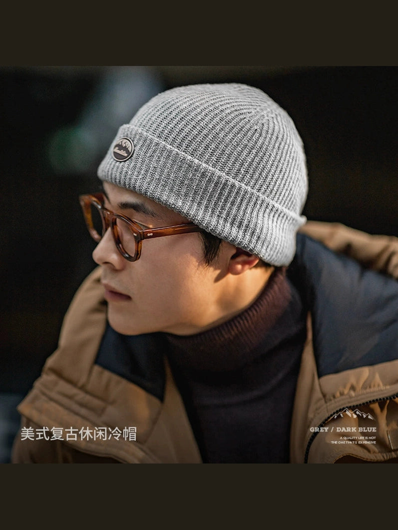 Maden Vintage Alphabet Knitted Wool Hat