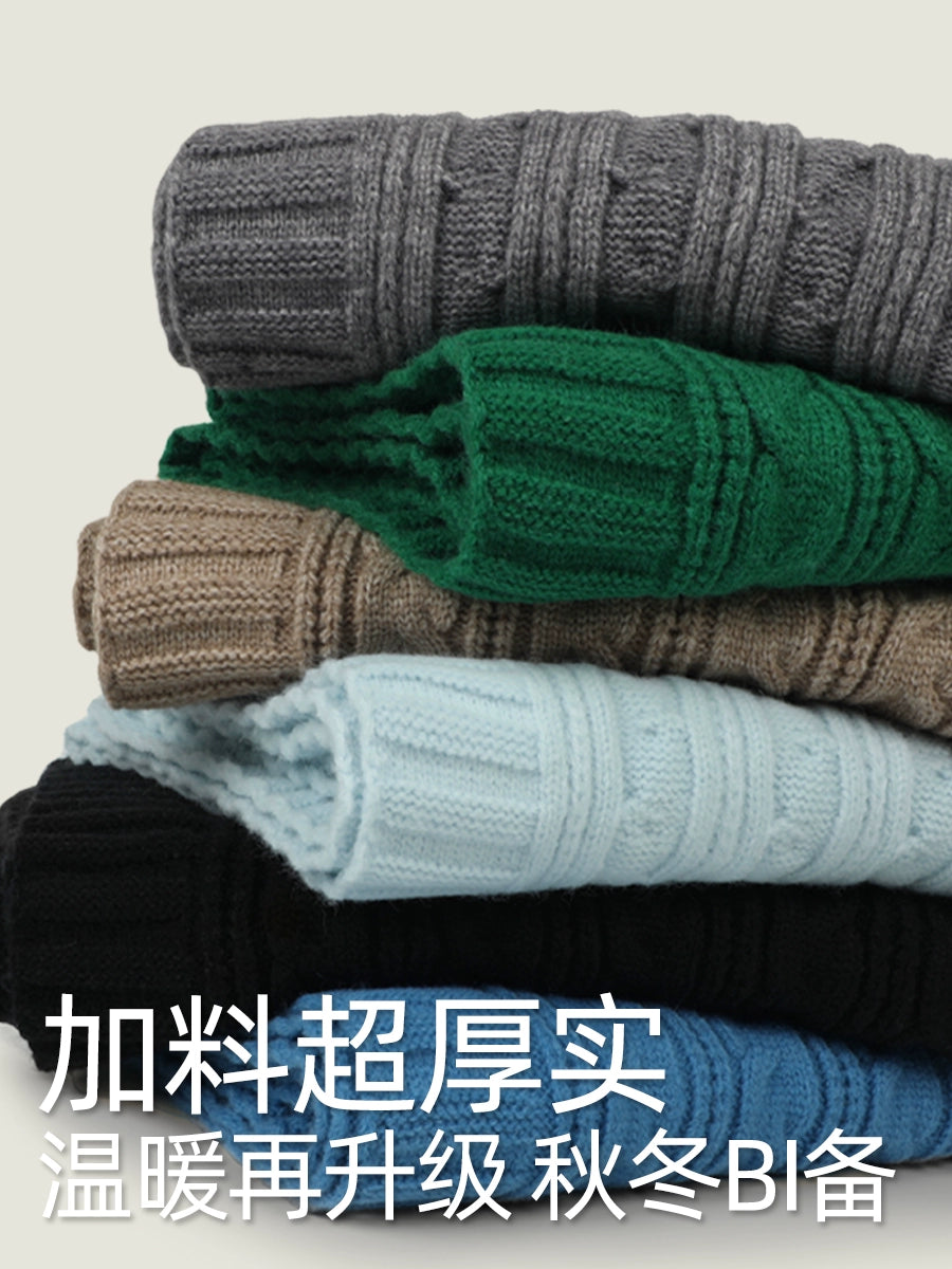 ZHENWEI Premium Coarse Knitted Scarf