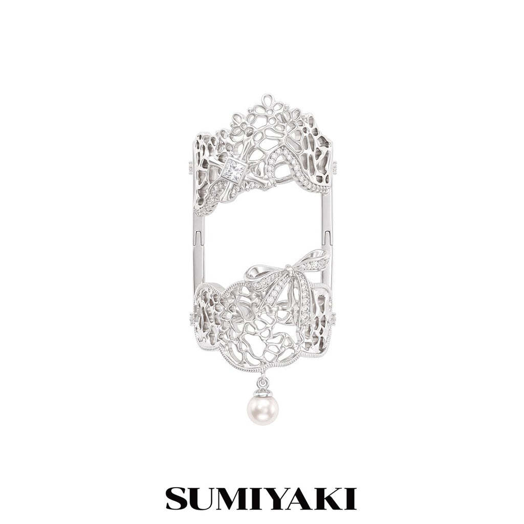 SUMIYAKI Pearl Bow Articulated Ring