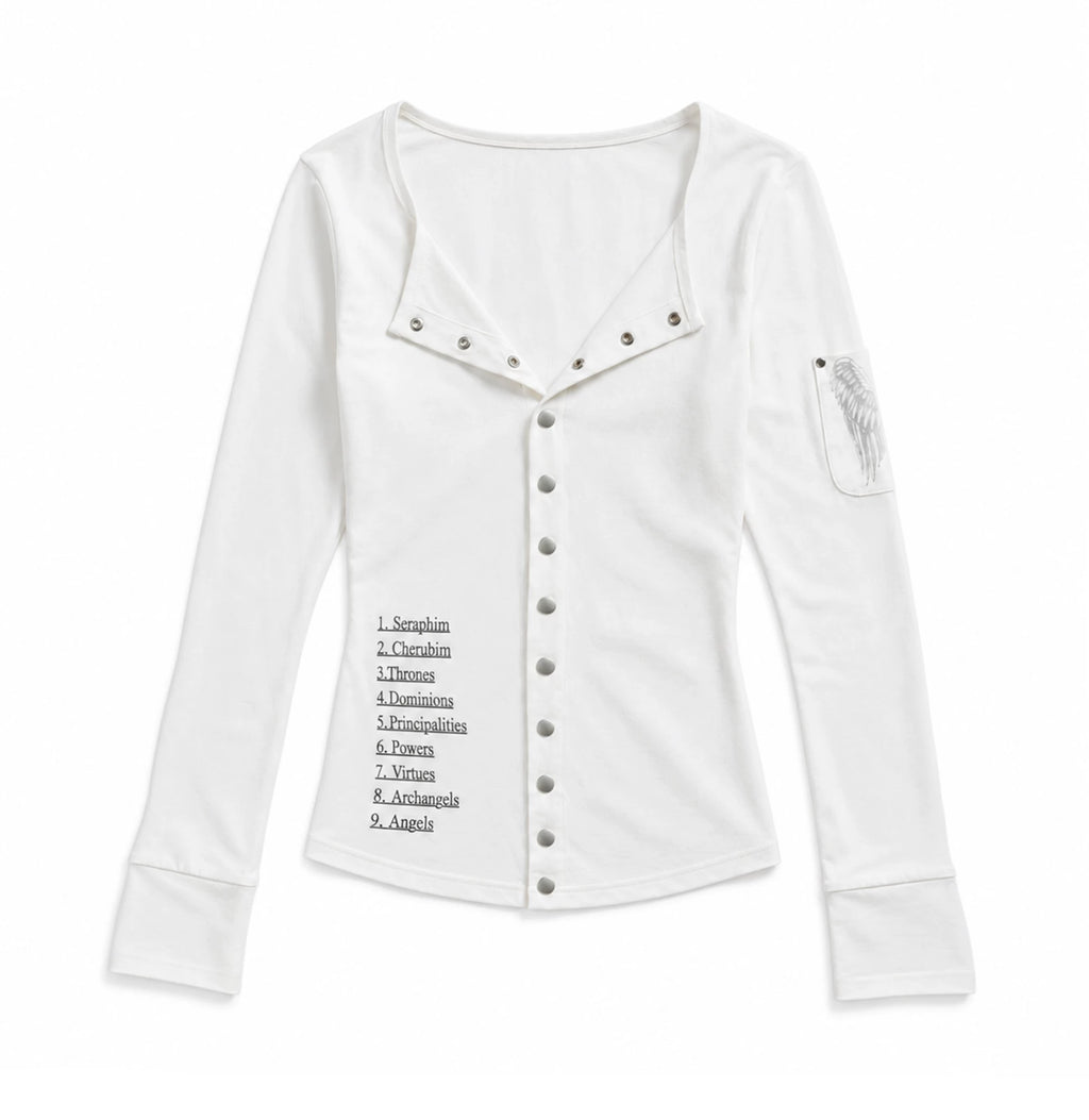PAIKI Fallen Angel Long-Sleeve Lightweight Cardigan