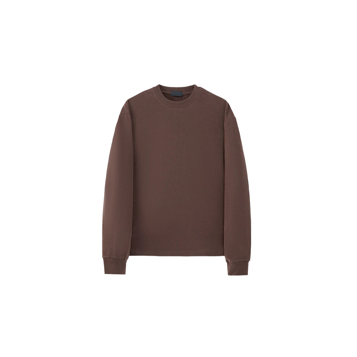PLUS NO LOGO Brushed Cotton Cropped Long-Sleeve Tee