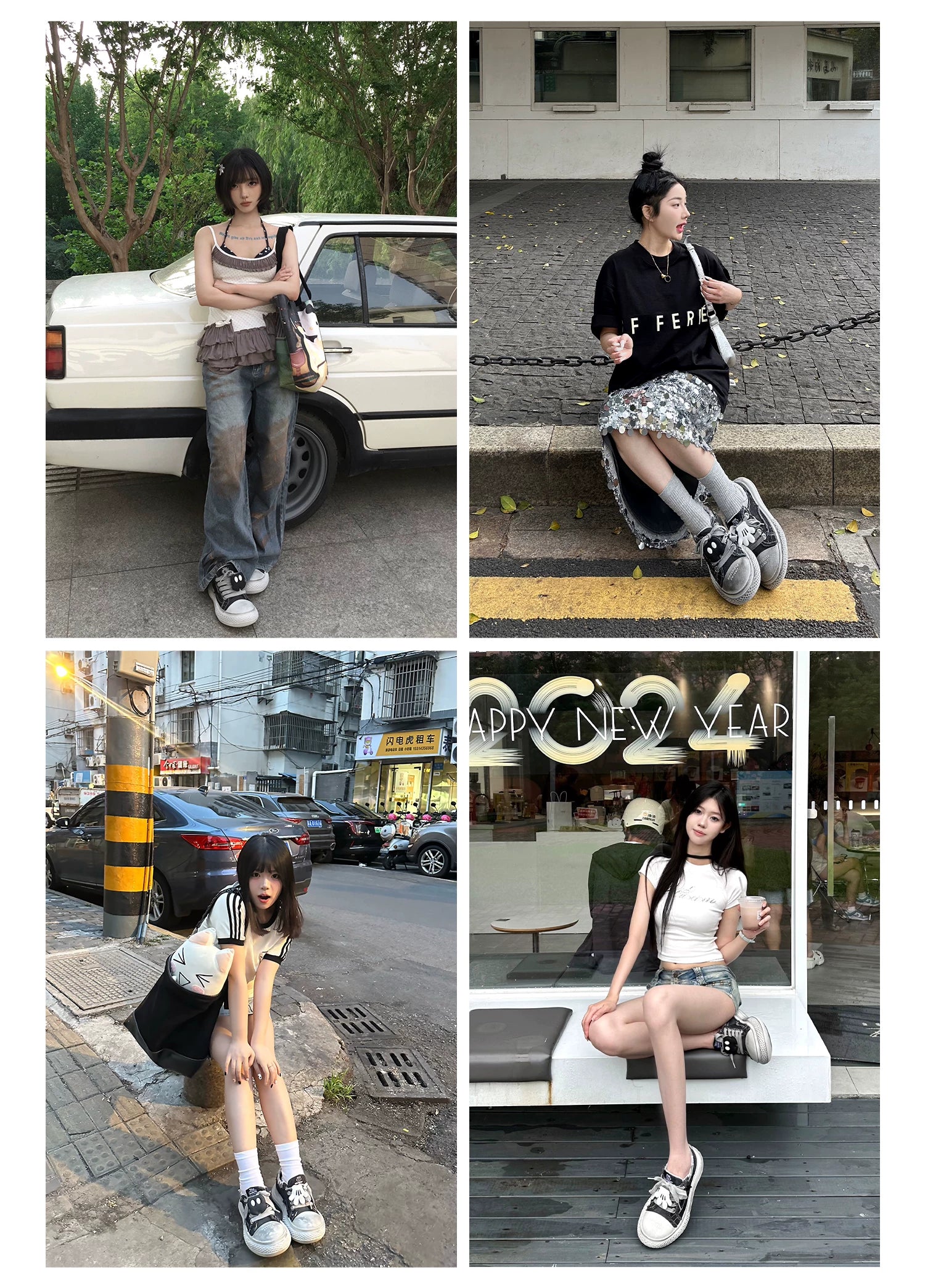 OLD ORDER Canvas Chunky Platform Sneaker