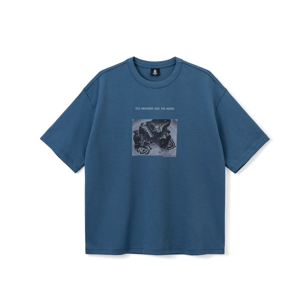 SUPERTOFU Jazz Band Saxophone 260g Cool-Touch Loose Tee