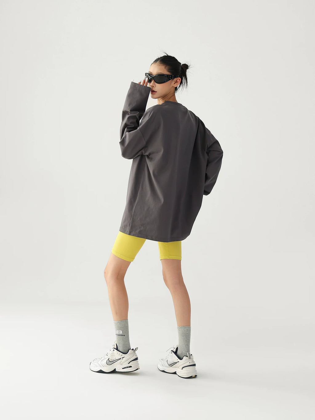 AceStudios Loose Foam Three-dimensional Letter Print Long Sleeve