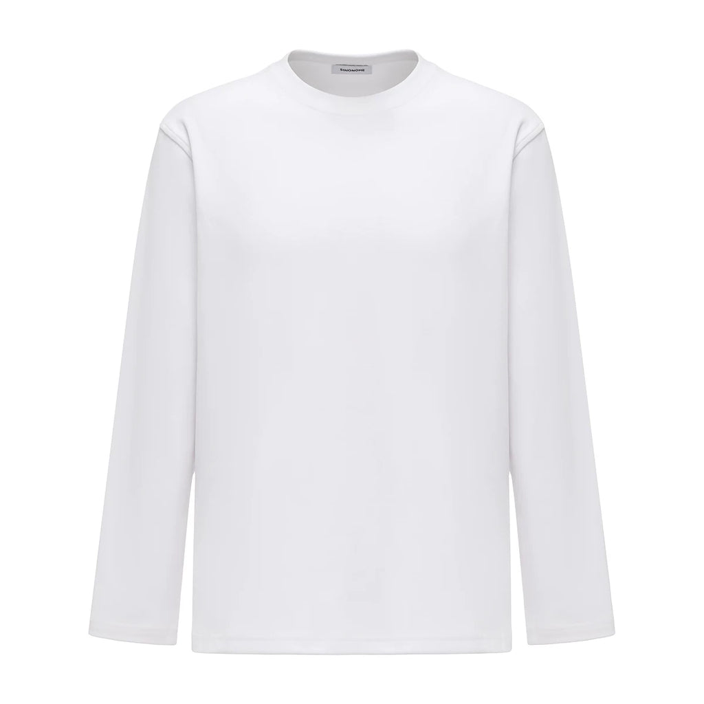 SINONOME Warm and Fleece Slim-fitting Small Turtleneck Long Sleeves
